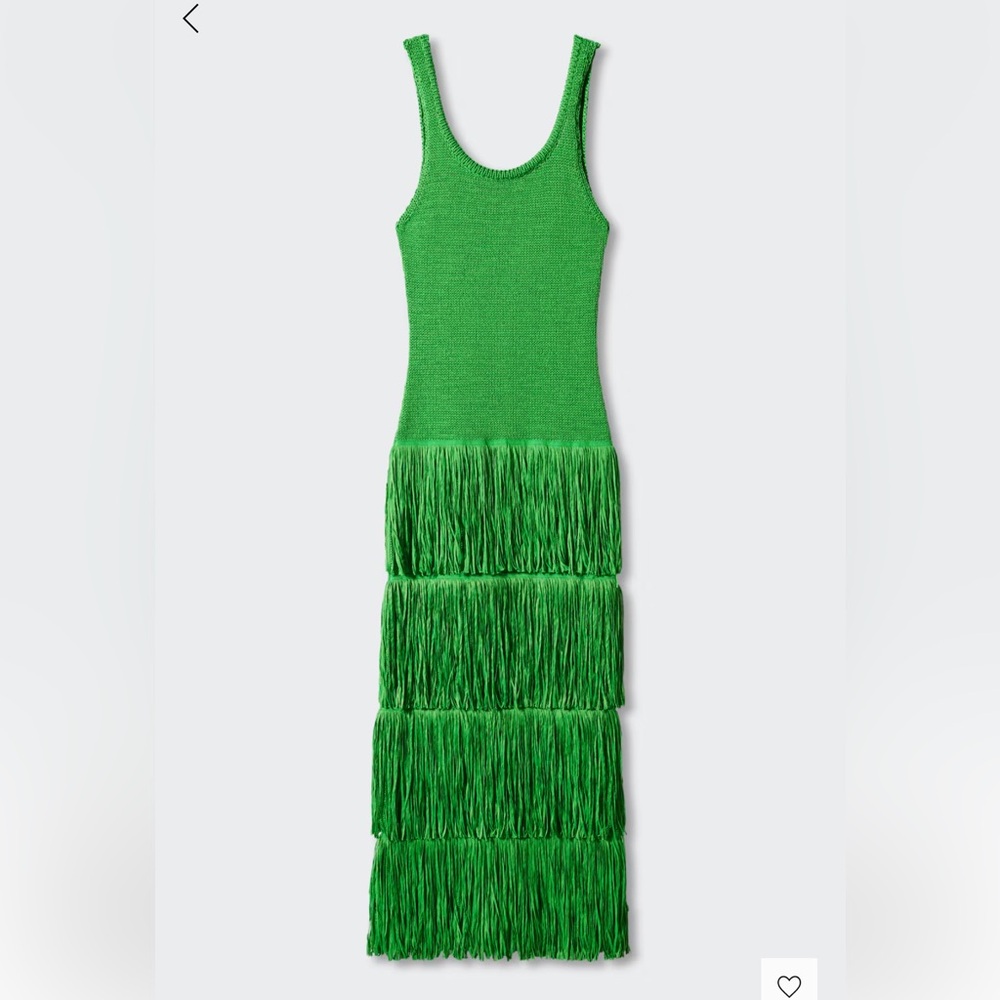 Mango x Simon Miller | Knitted Dress with Fringe Design - Picture 7 of 7